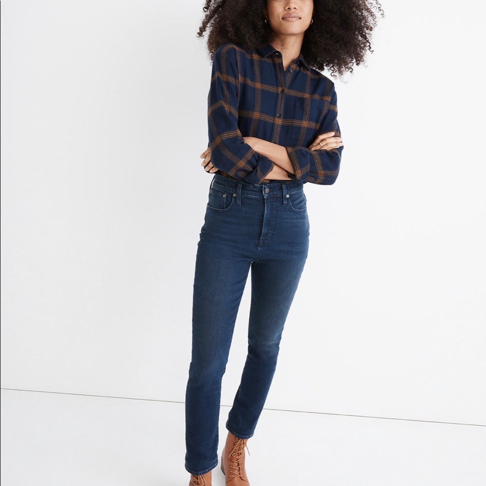 Madewell Petite Perfect Vintage Wash Jean in Bensley Wash P25
